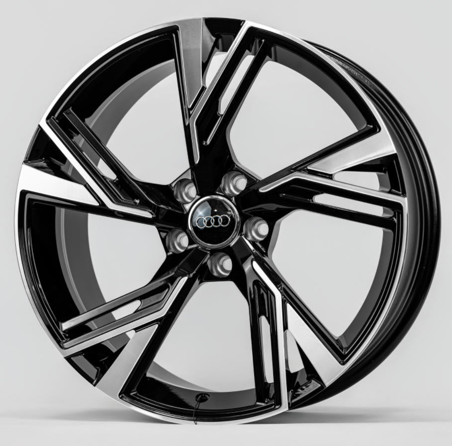 19x8.5 Forged Gloss Black Machine Face Wheel 5*112 ET28 CB 66.45