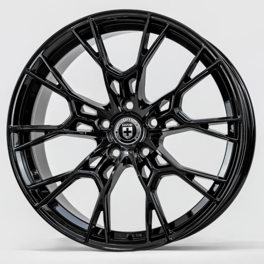 19x8.5 Gloss Black Alloy Wheel 5*112 ET35 CB 66.56