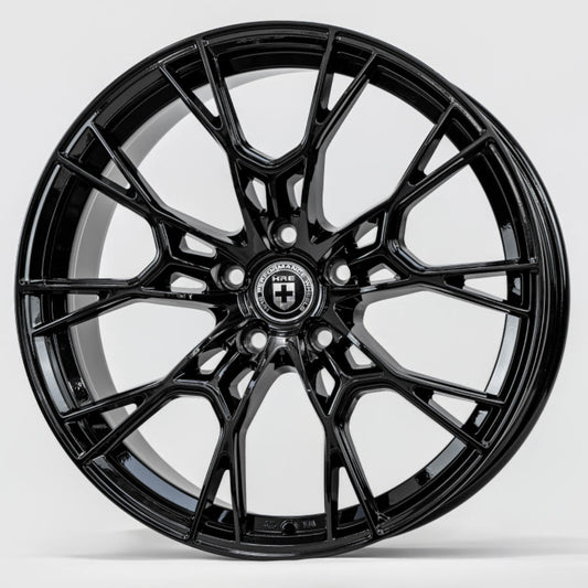19x8.5 Gloss Black Alloy Wheel 5*112 ET35 CB 66.56