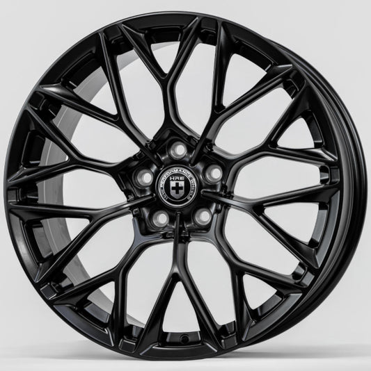 19x8.5 Gloss Black Alloy Wheel 5*112 ET35 CB 66.45