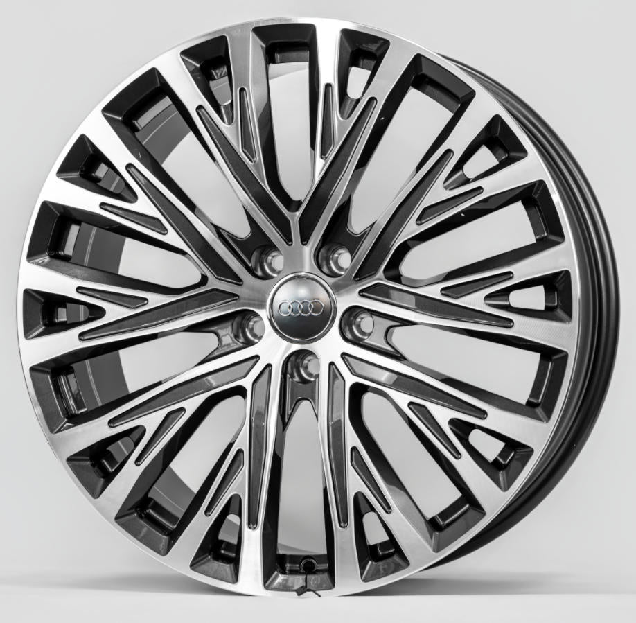 20x9.0 Forged Gloss Black Machine Face Wheel 5*112 ET30 CB 66.5