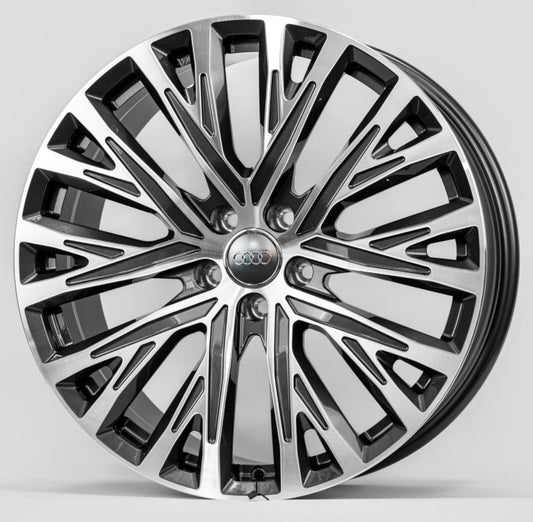 20x9.0 Forged Gloss Black Machine Face Wheel 5*112 ET30 CB 66.5
