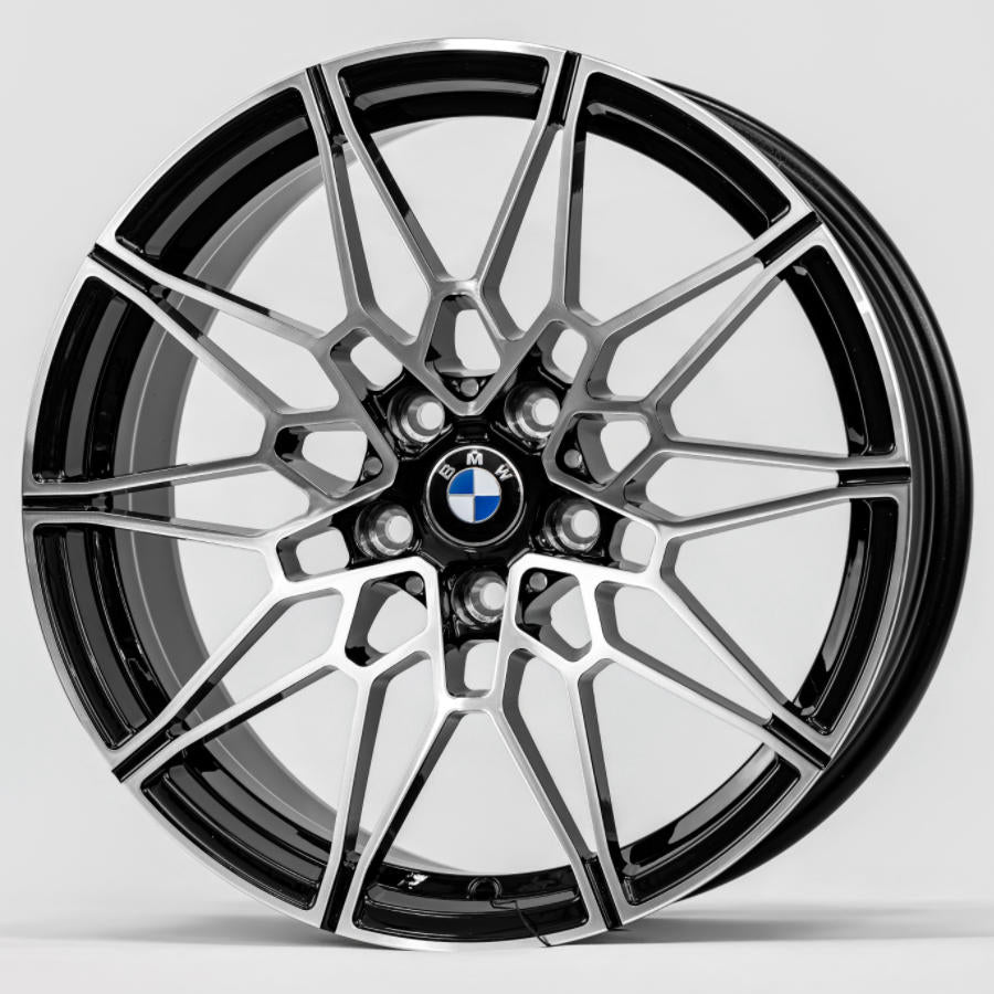 20x8.5 Forged Gloss Black Machine Face Wheel 5*112 ET25 CB 66.56