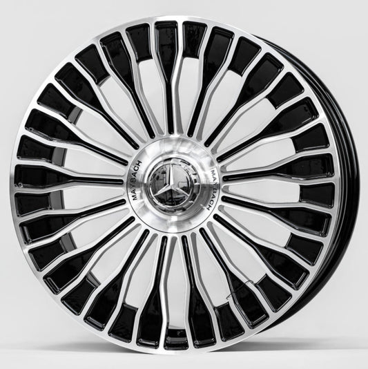 20x8.5 Forged Gloss Black Machine Face Wheel 5*112 ET36 CB 66.56