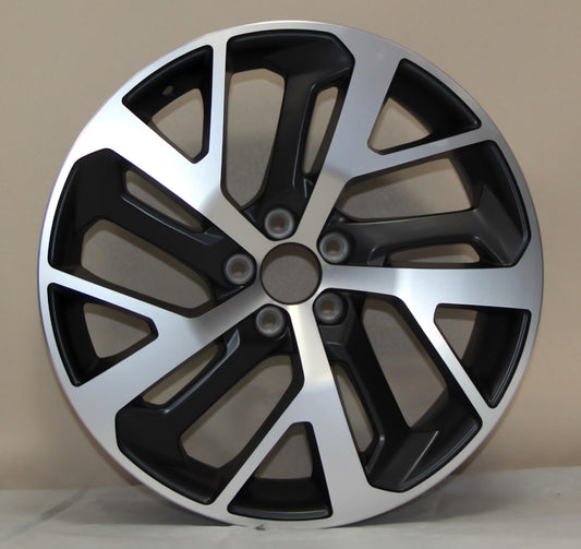 19 inch OEM alloy wheel for Lynk & Co 01 in matte dark gunmetal machined finish