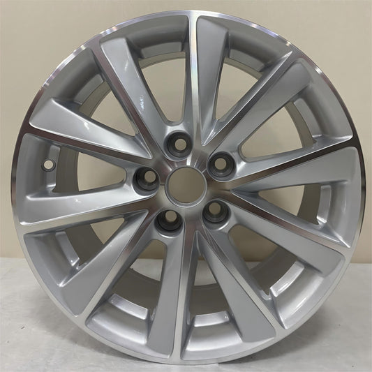 Buick Verano 16 inch OEM replacement alloy wheel in machined silver finish