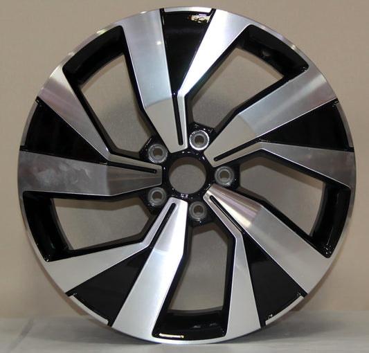 Custom YX644 18 inch Volkswagen Tayron alloy wheel with black machined finish