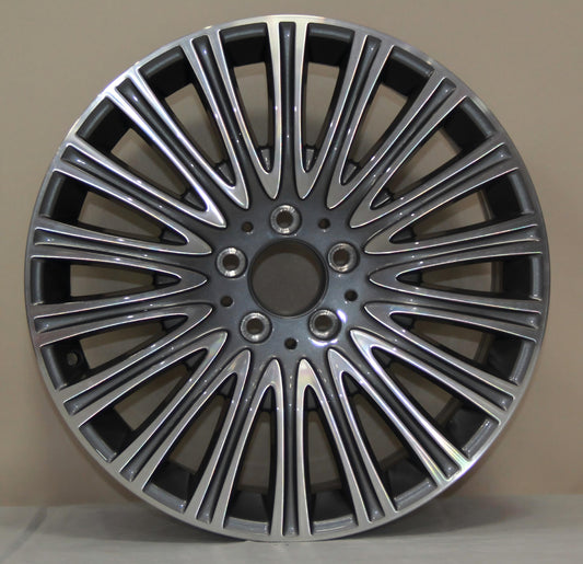 Custom YX649 18 inch automotive alloy wheel with gunmetal machined finish