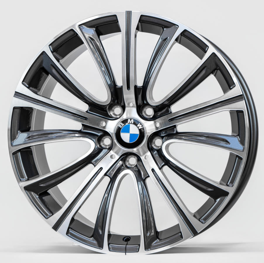19x8.5 Forged Gun Gray Machine Face Wheel 5*120 ET30 CB 72.56
